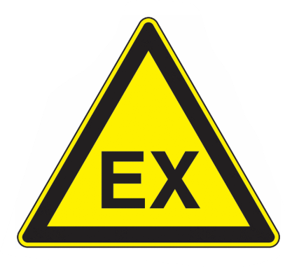 Robbanásveszély – EX háromszög